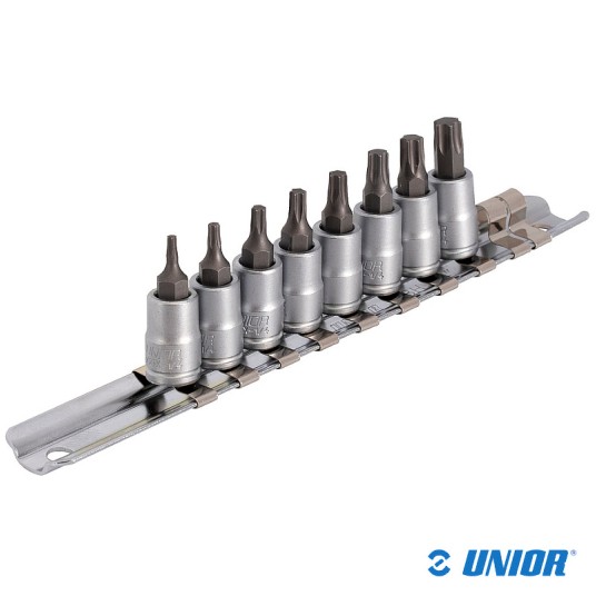 Zestaw nasadek UNR-187HTXP8 1/4";Torxy;8szt