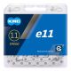 Łańcuch KMC e11T 1/2"x11/128";122og.;11b;SR;BOX