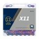 Łańcuch KMC X11 1/2"x11/128";118og.;11b;AuroraBLUE;BOX -zdjęcie numer 2
