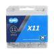 Łańcuch KMC X11 1/2"x11/128";118og.;11b;SZARY;BOX