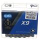 Łańcuch KMC X9 1/2"x11/128";114og.;9b;SZARY;BOX