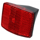 Odblask tył TF-201A Kwadratowy;n/Błotnik;Czerwony -zdjęcie numer 1