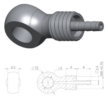 Banjo przew.hydr. HBP27 Nierdz;d/Formula 2.1mm