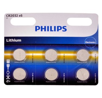 Bateria Philips CR2032 Litium 3V BLISTER 6szt.