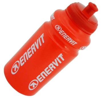 Bidon ENERVIT 500ml;Dziubek;Czerwony