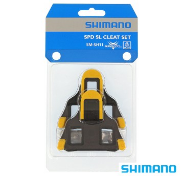 Bloki pedałów SM-SH11 SPD-SL;Samoregulujące;Żółte