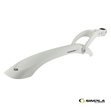 Błotnik tył SPL-HAMMER PCV;24"-28";AMT;Biały