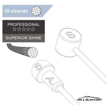 Cięgno ham. CH-UN19S Uniw.;Nierdz.;Sup.Shine.;1.7m