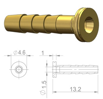 Igła przew.hydr. HBP07 Miedź;d/Shim.2.3mm;8szt