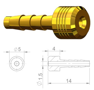 Igła przew.hydr. HBP18 Miedź;d/Magura 2.2mm;8szt
