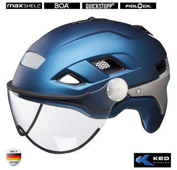 Kask KED B-VIS X-LITE Niebieski;City;"M"(52-58cm)