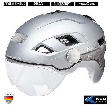 Kask KED B-VIS X-LITE Srebrny;City;"M"(52-58cm)