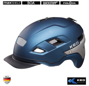Kask KED BERLIN Niebieski;City;"M"(52-58cm)