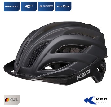 Kask KED CHAMPION VISOR CzarnyMat;MTB;"M"(52-57cm)