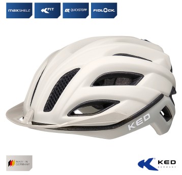 Kask KED CHAMPION VISOR Kremowy;MTB;"L"(58-61cm)