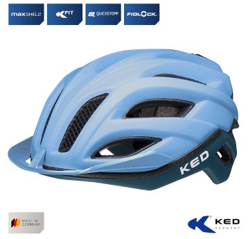Kask KED CHAMPION VISOR Niebieski;MTB;"L"(58-61cm)