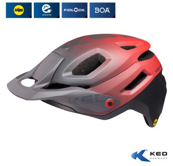 Kask KED PECTOR ME-1 RD/CZ;MTB;MIPS;"L"(58-61cm)