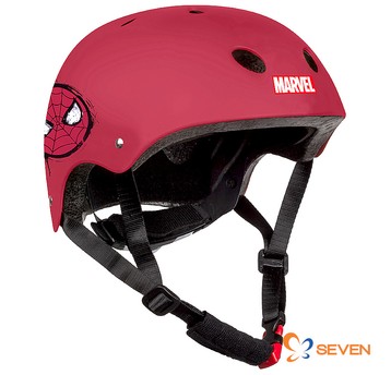 Kask sportowy SPIDER MAN "M"(52-56cm);Czerwony