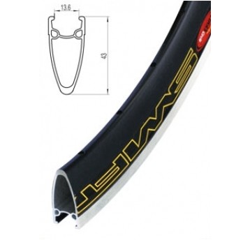 Obręcz Alu 28" J13DT 13.6x43mm;28H;CZ