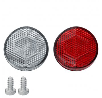 Odblask kpl. TF-203 Okrągły;P-Biały/T-Czerwony