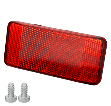 Odblask tył TF-507 Prostokątny;n/Bagażnik;Czerwony