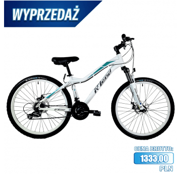 Rower 26" VARESA Alu;3x7s;DB;15" WH/TU