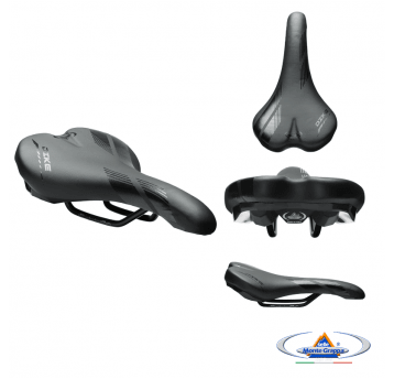 Siodło 3022 DIKE 280x150mm;Czarno/Czarne