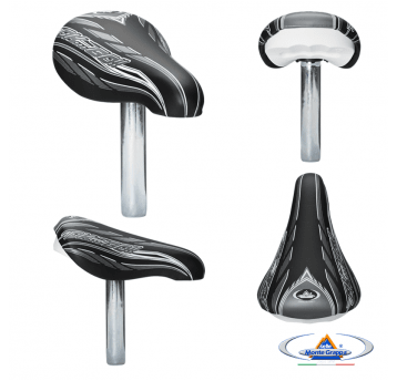 Siodło 451 OK GO Dziec.;210x120mm;Wsp.25.4mm;Czarno/Szare