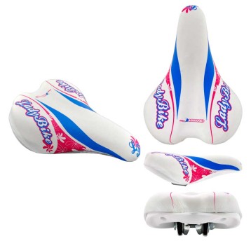Siodło IB-LADY BIKE Dziec.;240x145mm;Jarzmo;BIAŁE