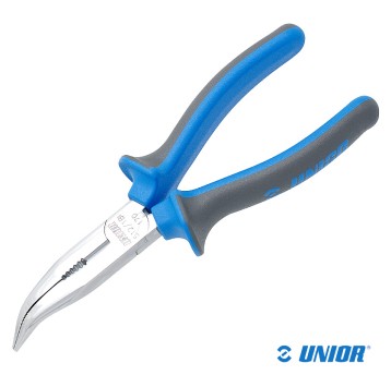 Szczypce półokrągłe UNR-512/1BI kątowe;170mm