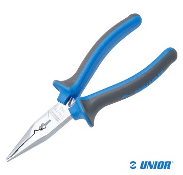 Szczypce półokrągłe UNR-514/1BI proste;160mm