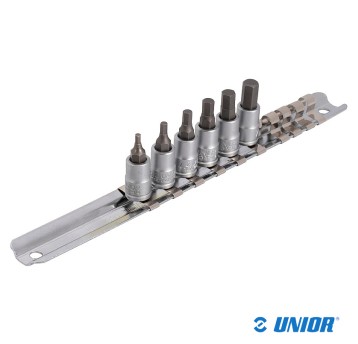 Zestaw nasadek UNR-187HHXP6 1/4";Imbusy;6szt